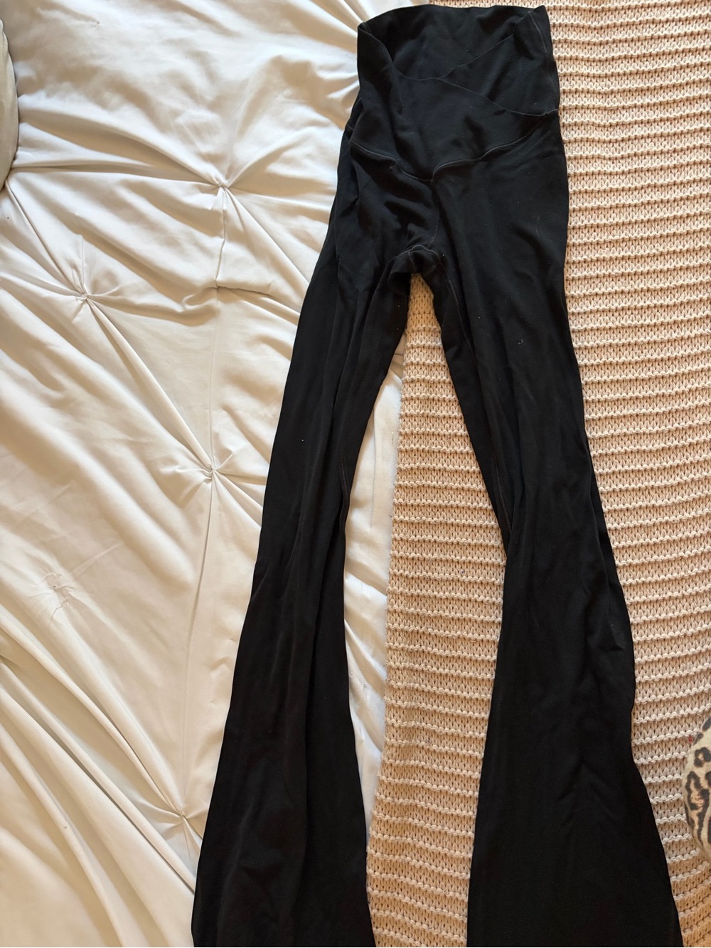 aerie Black High-Waist Flared Yoga Pants